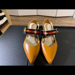 MOONLLY elegant, low Slingback Pump